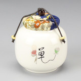 Chinese Style Mini Ceramic Storage Tank Tea Caddy Box Food Container Kitchen Storage Bottle Jars Sugar Spice Tea Jar Miniature