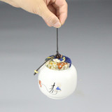 Chinese Style Mini Ceramic Storage Tank Tea Caddy Box Food Container Kitchen Storage Bottle Jars Sugar Spice Tea Jar Miniature