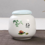 Chinese Style Ceramic Jars for Spice Kitchen Storage Canister Tea Sugar Spice Jars miniature home decor Storage Tank Tea Box