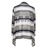 Chinese Style Casual Winter Spring Sweater Women Long Sleeve Printed Knitted Crochet Cardigan Ladies Gray Solid Sweaters Femme