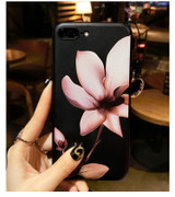 Chinese Lotus Flower Classic Case for iPhone 7 8 plus X Phone Case for iPhone 6 6s Plus Soft TPU Cover Coque Floral Capa Funda