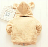 Children's wild lambskin double-sided plus or minus wear thick coat children's wool velvet shirt cap off