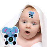 Children's Safety Cartoon Thermometer For Baby Care Sticker LCD Forehead Thermometers Body Fever Thermometers