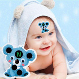 Children's Safety Cartoon Thermometer For Baby Care Sticker LCD Forehead Thermometers Body Fever Thermometers