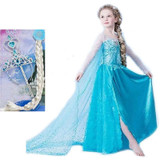 Children's Princess Girl Dress Kids Anna Elsa Costumes Dresses for Girls The Snow Queen Christmas Toddler Girls Clothing