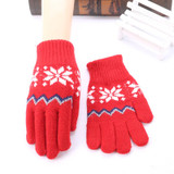 Children's gloves lovely A variety of color All the gloves Double thickening gloves Add wool Cashmere gloves
