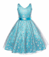 Girl Dress Kids Wedding Bridesmaid Children Girls Dresses Summer 2016 Evening Party Princess Costume Lace Teenage Girls Clothes