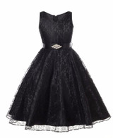 Girl Dress Kids Wedding Bridesmaid Children Girls Dresses Summer 2016 Evening Party Princess Costume Lace Teenage Girls Clothes