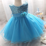 Girl Dress Children Clothing Wedding Party Girls Dresses first birthday Clothes Newborn Princess Infant Dress Girl