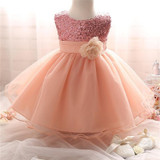 Girl Dress Children Clothing Wedding Party Girls Dresses first birthday Clothes Newborn Princess Infant Dress Girl