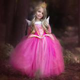 Girl Dress 2017 Fashion Sleeping Beauty Aurora Princess Full Sleeve for Kids Girls Party Dress Halloween Cosplay Costume 22