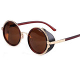 Free shipping glasses New Fashion glasses Women men Fashion retro roundness metal punk Sunglasses summer  7 colors glasses