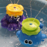 Free Shipping Gift baby bath toys rotary automatic sprinkler Octopus and Whale swimming toys