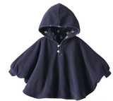 Free shipping England style Baby Cloak Two-sided wear 3 color Baby cape High quality infant baby outerwear 00068