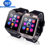 Free shipping DZ09 Q18 Passometer Smart watch with Touch Screen camera SD card Bluetooth smartwatch for Android Phone Men Clock