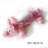 Free shipping Dog Pet Puppy Plush Sound Dog Toys Pet Puppy Chew Squeaker Squeaky Plush Sound Duck Pig & Elephant Toys 3 Designs