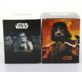 Free Shipping Cute 4" Star Wars Stormtrooper + Darth Vader Bobble Head Shaking Head Toy Model Car Decoration Boxed PVC Figure