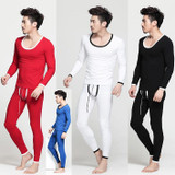 Free shipping Cotton Men Long Johns Stretch Sexy Tight Thermal Underwear Underpants Undersuit 4 color available Size M L XL