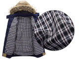 DIMUSI Winter Jacket Men Warm Jacket Casual Thick Parka Men Padded Jacket Male Fur Collar Slim Hooded Winter Coat Men 4XL,YA702