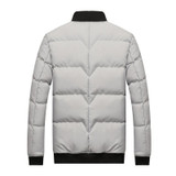 DIMUSI Winter Jacket Men Warm Causal Parkas Cotton Banded Collar Winter Jacket Male Padded Overcoat Outerwear Clothing 4XL,YA709