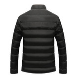 DIMUSI Winter Jacket Men Warm Causal Parkas Cotton Banded Collar Winter Jacket Male Padded Overcoat Outerwear Clothing 4XL,YA703