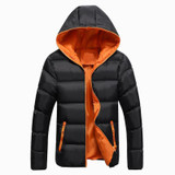 DIMUSI Men Winter Jacket Fashion Hooded Thermal Down Cotton Parkas Male Casual Hoodies Windbreaker Warm Coats 5XL,YA696