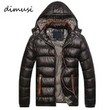 DIMUSI New Men Winter Jacket Fashion Hooded Thermal Down Cotton Parkas Male Casual Hoodies Brand Clothing Warm Coat 4XL,PA064