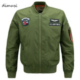DIMUSI Bomber Jacket Men 2017 Ma-1 Flight Jacket Pilot Air Force Male Ma1 Army Green Military motorcycle Jackets Coats 6XL,YA591