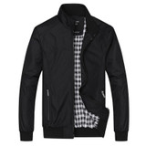 DIMUSI 2017 Spring Autumn Men Jacket Male Overcoat Casual Solid Jacket Slim Fit Stand Collar Zipper Men Jackets Coat 6XL,YA626