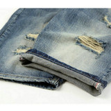 DIMUSI 2017 summer denim shorts male jeans men jean shorts bermuda skate board harem mens jogger ankle ripped wave 38 40,PA028