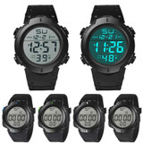 Digital Watch Fashion Waterproof Men's Boy LCD Digital Stopwatch Date Rubber Sport Wrist Watch