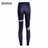 Digital Printing gun Hot Women New Pants Womens Trousers Fashion Cotton Blend Pant Capris Black sporstwear Fitness Drop ship