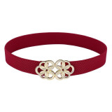 Designer belts women women ladies girls metal floral interlock 2017 stretchy elastic waist belt waistband belts for women