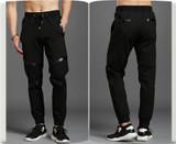 design harajuku pants streetwear fleece sweatpants Outwear Bodybuilding Pants Slim Fit design