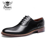 DESAI Brand Luxury Business Style Casual Men Dress Leather Shoes Genuine Leather Oxford Shoes For Men Wedding Shoes
