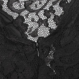 DeRuiLaDy Women Sleeveless Lace Stitching summer Dress Sexy Backless Black Pleated Dresses party Mini Casual Dress vestidos