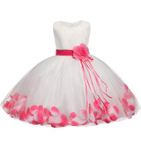 Newborn Baby 1st Birthday Outfits Flower Girl Wedding Dress Toddler Bebes Christening Gown Kids Tulle Costume Fancy Party Dress