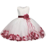 Newborn Baby 1st Birthday Outfits Flower Girl Wedding Dress Toddler Bebes Christening Gown Kids Tulle Costume Fancy Party Dress