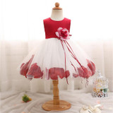 Newborn Baby 1st Birthday Outfits Flower Girl Wedding Dress Toddler Bebes Christening Gown Kids Tulle Costume Fancy Party Dress