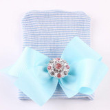 Newborn Babies Butterfly Knot knitted Warm Hats New Toddler Kids Girl&amp;Boy Baby Infant Winter Bowknot Knit Hat Cute Beanie
