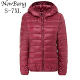 NewBang Large Size 5XL 6XL 7XL Women's Overcoat Female Ultra Light Duck Down Jacket Plus Size Autumn Winter Hooded Down Coat