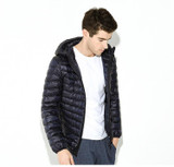 NewBang Down Coat Male Ultra Light Down Jacket Men Winter Jackets Lightweight Jackets Feather Parka Man With Carry Bag