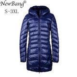NewBang Down Coat Women Long Winter Jackets And Coats Ultra Light Down Jacket Portable Windbreaker Feather Parkas With Carry Bag