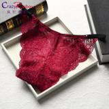 NEW!Hot sale! l women's sexy lace panties seamless cotton breathable panty G-String Hollow briefs Plus Size girl underwear
