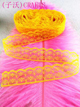 New! Rubber red 10 yards beautiful lace ribbon, 22mm wide, diy jewelry, clothing, wedding decorations