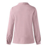 New ZANZEA Women Lapel Neck Long Sleeve Buttons Down Sexy Solid Office Work Blouse Casual Party Business Elegant Shirt Plus Size