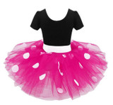 New Years kids Ballet dress princess party costume infant clothing Polka dot baby clothes birthday girls tutu dress Head band