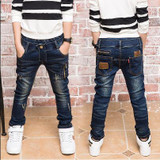 New Year's , jeans boy for children wear fashionable style and high quality kids jeans, boys ripped jeans