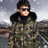 New Boys Binter Jacket Thickness Camouflage Zipper Parka Binter Coat Binterjas Jongen Boys Jacket 6BBT019