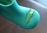 New Boys And Girls Leather Children Rain Boots Cute Cartoon Slip Baby Shoes Overshoes Water Shoes For Children Rubber Shoes